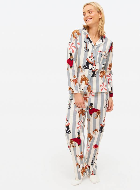 Matching Family Women's Christmas Circus Printed Traditional Pyjamas 22